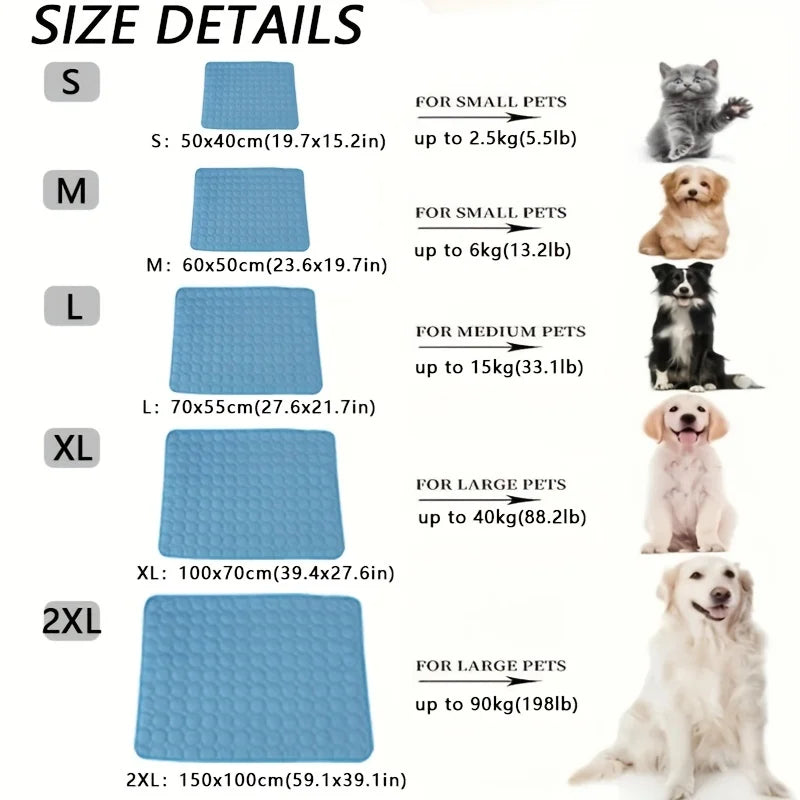 Dog Cooling Mat Self-Cooling Pet Pad for Dogs & Cats