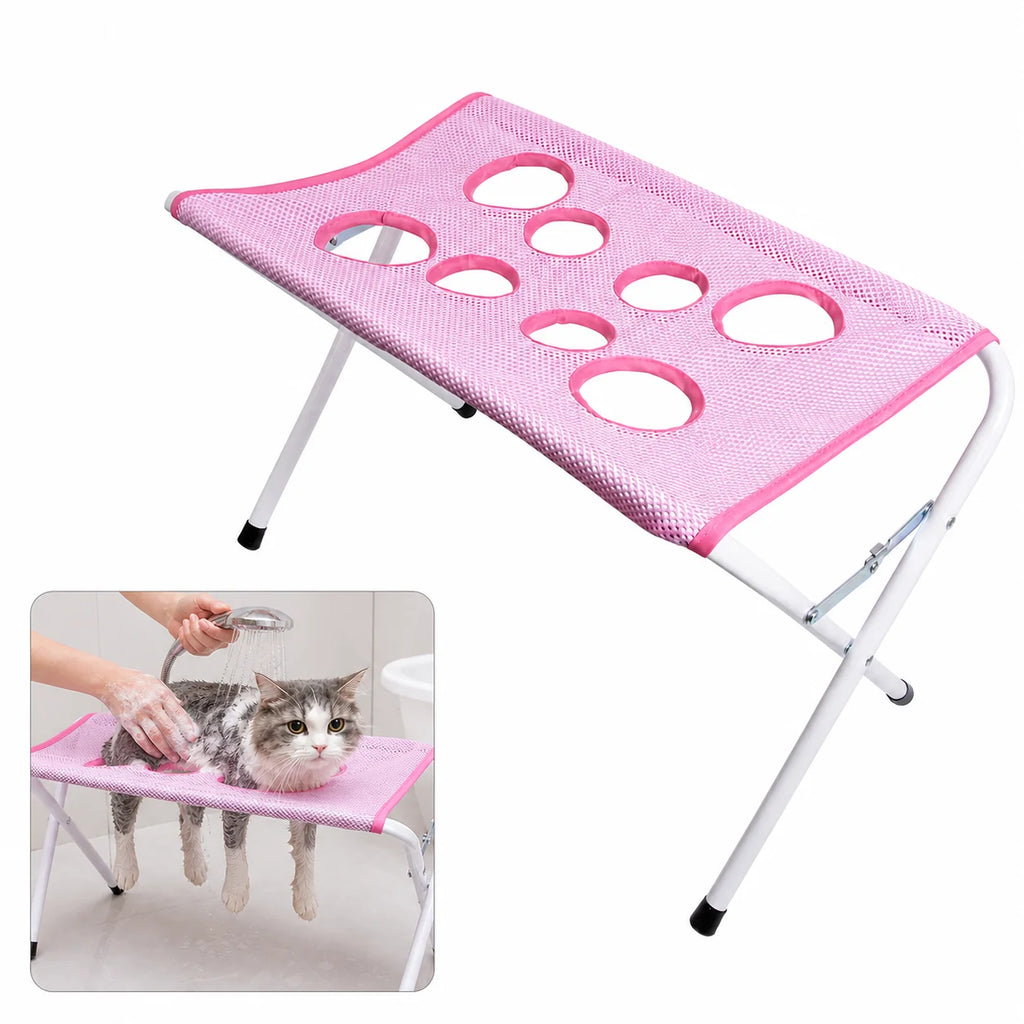 PawHammock™ Bath Stand 🐾🛁 — Stress-Free Pet Bathing